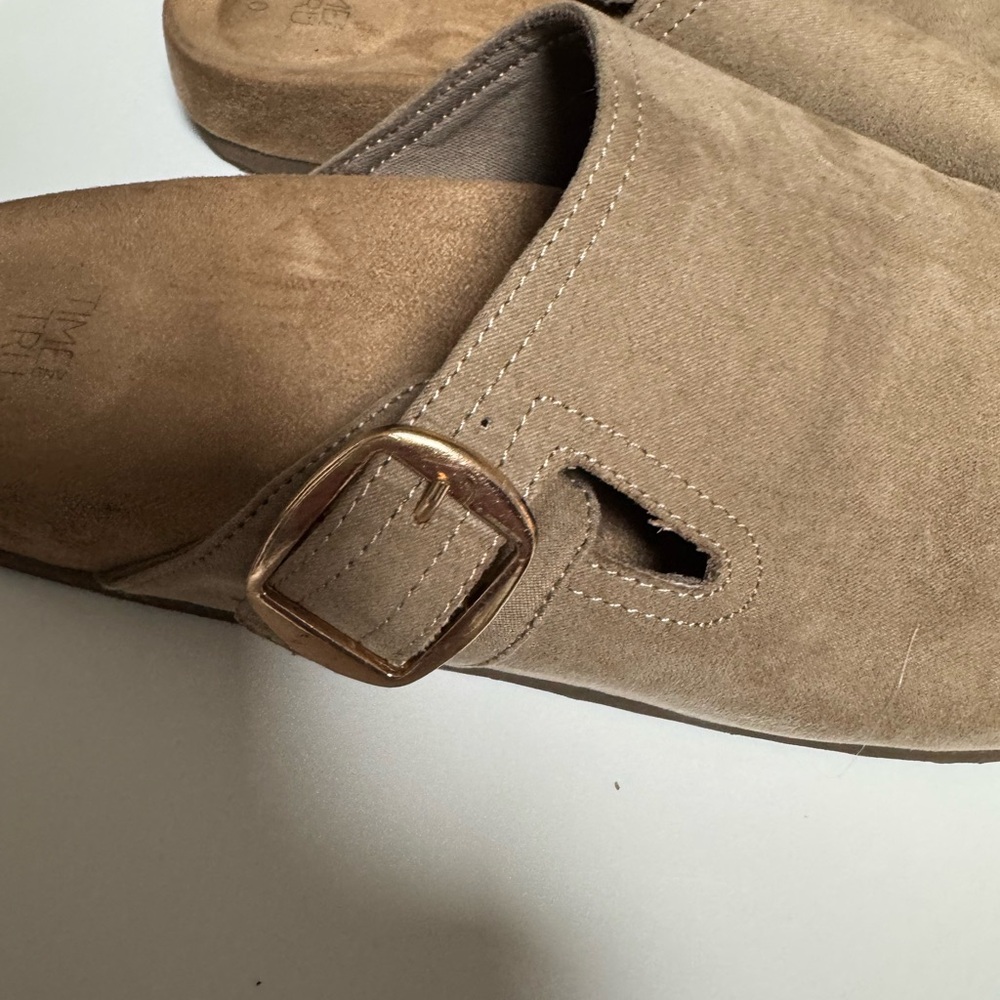 Tan Suede Slip-On Women's Shoes